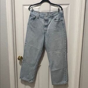 Levi’s Ribcage Straight Ankle Blue Denim Jeans